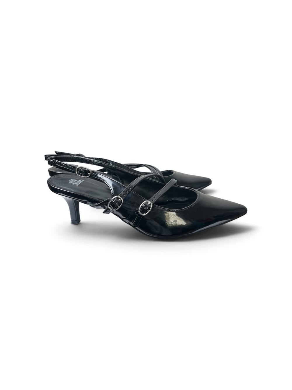 wild fable Black Patent Pointed Mary Jane Flats